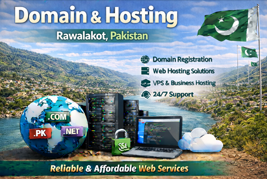 Domain and Hosting Rawalakot Pakistan